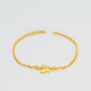 [베티블루] 995 999 24K 순금 정면 하프 나비 여성 여자 7.5g 금 팔찌