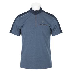 남자 어깨배색 냉감 스판 반집업 반팔 티셔츠 FRX-TSH-124-다크네이비