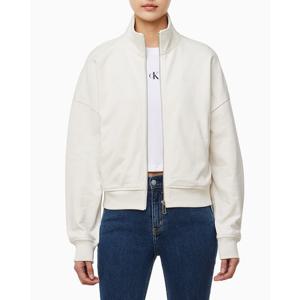 [캘빈클라인 진]여성 CK 하이넥 집업 자켓 아이보리 47B233G (47B233G-YAS)