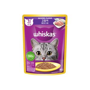 [12개세트] 위스카스 고등어 파우치 80g