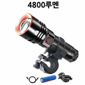 자전거랜턴 XHP70 LED 자전거 랜턴 전조등 줌 자전거라이트 4800