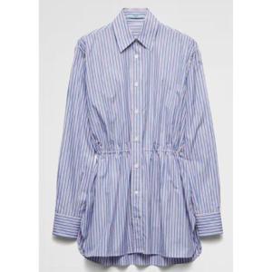 프라다 프라다 블루 스트라이프 셔츠   블라우스 1921935