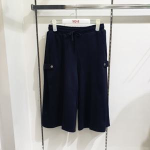 [소이]7부 사이드 폴딩 버뮤다바지 25F0293_BK