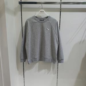 [소이]비숑 자수 래글런 맨투맨티 25F0454_GY_KG