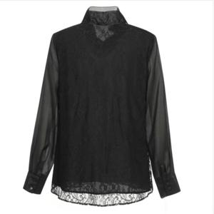 [미니멈]레이스 쉬폰 블라우스 (MXCAWB7340 BK9)_IC