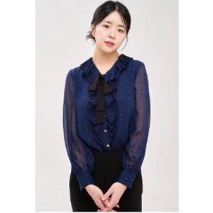 [미니멈]리본타이 프릴카라 블라우스 (MYCGWB8100 WN7)_IC
