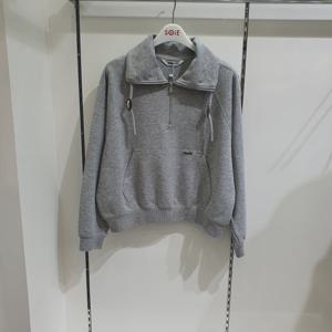 [소이]크롭 반오픈 카라 맨투맨티 25F5458_KG