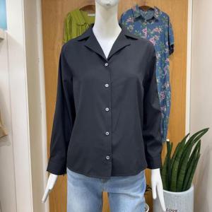 클리지 DP01 베이직 심플 셔츠형 블라우스 CP6WBL15