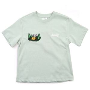[지프 키즈]MARIO키즈 텐트 자수 아트웍 반팔티셔츠 KO3TSU107