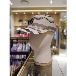 [파리게이츠]531E3CPA21-남여공용 블랙 마린 웨이브로고 스트라이프 패턴 캡-(25년가을)