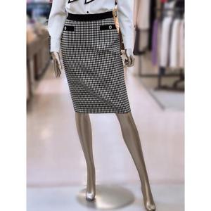 미니멈 세이브존03 미니멈 울 체크패턴 스커트 AGMWCAWS8050A