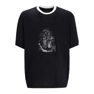 25 FW 아르마니 익스체인지 앵커 프린트 코튼 티셔츠 XM001075AF12308 TP441252360