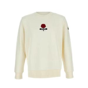 몽클레어 플라워 장식 크루 넥 스웨트셔츠 8G0003689B3P050