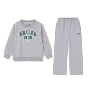 [뉴발란스 주니어]뉴발란스 스트레이트 셋업 맨투맨 아동 주니어 트레이닝복세트 라이트 그레이 NK9YEB40