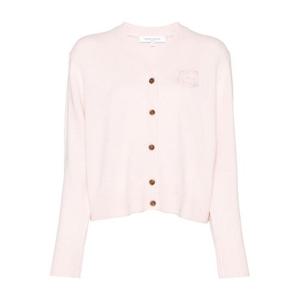 [국내배송] 메종키츠네 여성 볼드폭스 엠브로이디 크롭 가디건 NW00510KT1112-P600