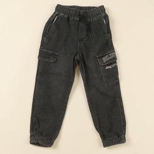 [지프 키즈]MARIO블랙 데님 조거팬츠 KM3DPU731