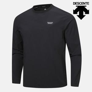 [데상트]데상트 컴포트핏 우븐 맨투맨 SP323TWH71BLK0 긴팔티 스