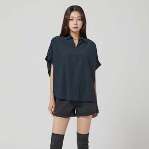 [랩]오픈카라 오버핏 블라우스(AR3WB862)