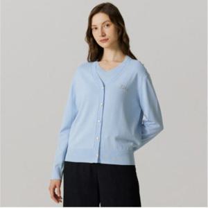 [요하넥스]레터링 비즈 브이넥 가디건 J5B5N302