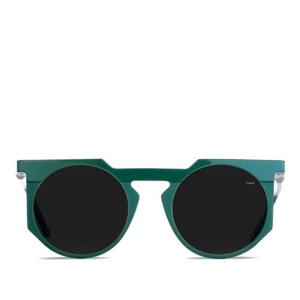 바바 그린 라운드 플랫 탑 프레임 선글라스 WL0026 GREEN 52