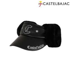 [까스텔바작]여성 레더 썬캡_BGDWGC801 (BK)_DJ