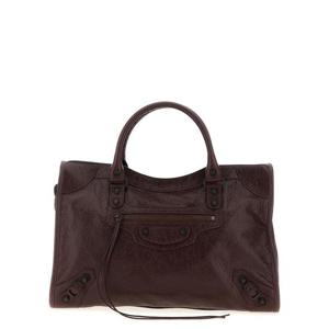 발렌시아가 토트백 8230582ABEK6034 Bordeaux