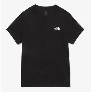 노스페이스 여성 데일리 코튼 반팔 라운드 티 NI7UQ38A BLK