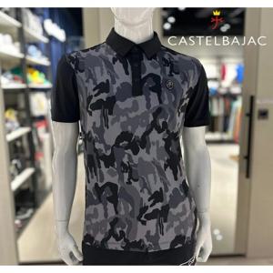[까스텔바작]남성 신상할인 카모 패턴 폴로 티셔츠_BGEMTS227_BK