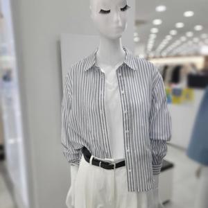 [비지트인뉴욕]드랍숄더 린넨 셔츠블라우스  VB4LS42_US