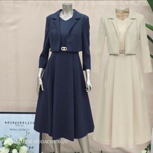 [미니멈]MD 레이어드 자켓 플레어 원피스  MD MYBAWO4080 Z_CJ