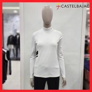 [까스텔바작]여성 배색 포인트 반목 티셔츠_10BGBFTL503WH7_DJ