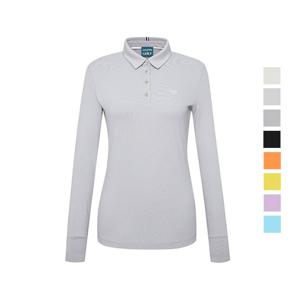 맥케이슨 여성 SS 카라 테이프 포인트 긴팔 티셔츠 MAW1TL501