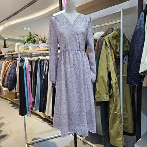 [르샵]브이넥  허리끈 패턴 쉬폰  원피스  (L2F15WOP020)_BP