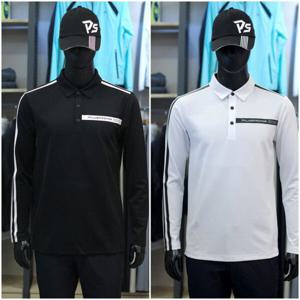 [팜스프링스]두줄 라인 남성 가을 티셔츠 stsm233111_DG