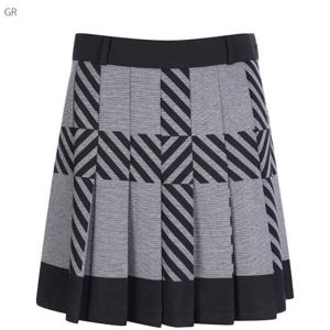 [팜스프링스]패턴 플리츠 스커트 sskl233832_DG