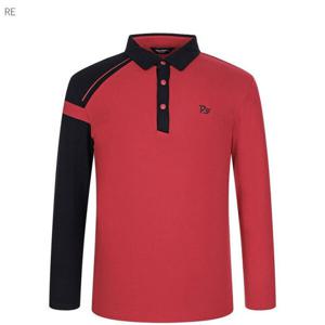 [팜스프링스]언발 배색 카라 티셔츠 stsm234152_DG