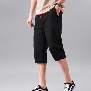 [모로엠]남성 면 반바지 7부허리밴딩팬츠 ON-PTH-QWCCD01B