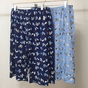 [모로엠]남성 레이온 여름잠옷바지 반바지 ON-PTH-QW6751ED