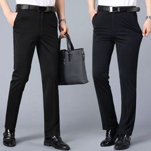 [모로엠]남성 블랙 여름 정장 바지 ON-PTS-QWEC7BD1