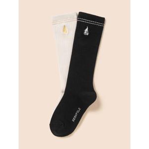 [빈폴키즈] 여아 반타이즈 2족 세트  아이보리 (BI58KTG010)