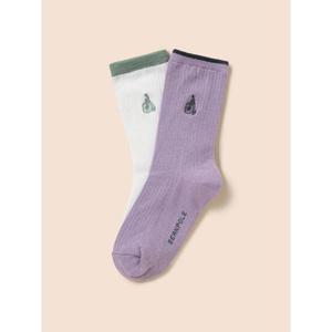 [빈폴키즈] 골지 양말 2족 세트  라이트 퍼플 (BI58KTU01V)