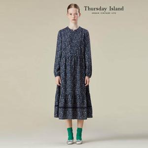 [Thursday Island] 레이스 핀턱 패턴 원피스(T236MOP156W)