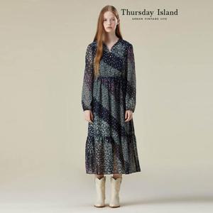 [Thursday Island] 패턴믹스 브이넥 원피스(T236MOP142W)