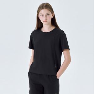 [휠라]골지 세미크롭 반팔티  FS2RSG2254F_BLK