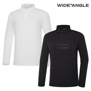 [와이드앵글] WMU23211 CO 모노그램 보더 폴로 티셔츠