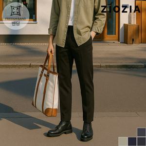 [지오지아  ] 테이퍼드 핏 허리밴딩 캐주얼 팬츠 (ABD3PP1101)