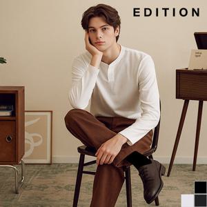 [에디션] 심플 넥포인트 티셔츠 (NED3TR1902)