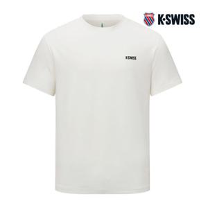 [케이스위스] (KS7_1KSTSFU002_IV_) 남성 실키 테크 그래픽 반팔 티 1KSTSFU002_IV