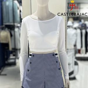 [까스텔바작]여성 [추천상품] 내장형 베이직 브라탑 티셔츠_BGEM