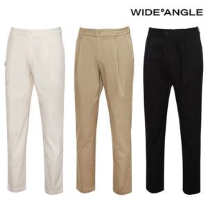 [와이드앵글] WMU23372 WG 프레피 원턱 테이퍼드 팬츠